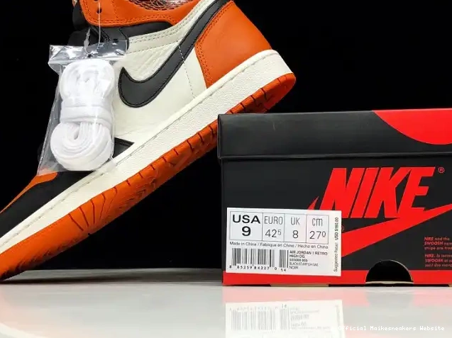 Official Maikesneakers Retro Jordan Shattered Backboard555088-005 OG 1 High Air 0510